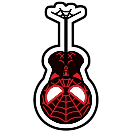Miles Morales Cartoon Hanging Sticker