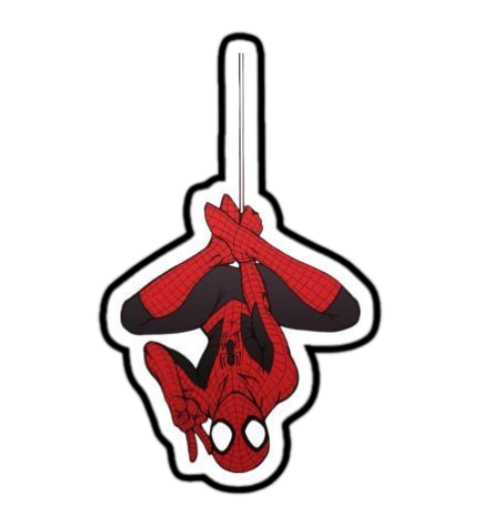Hanging Spider-Man Sticker