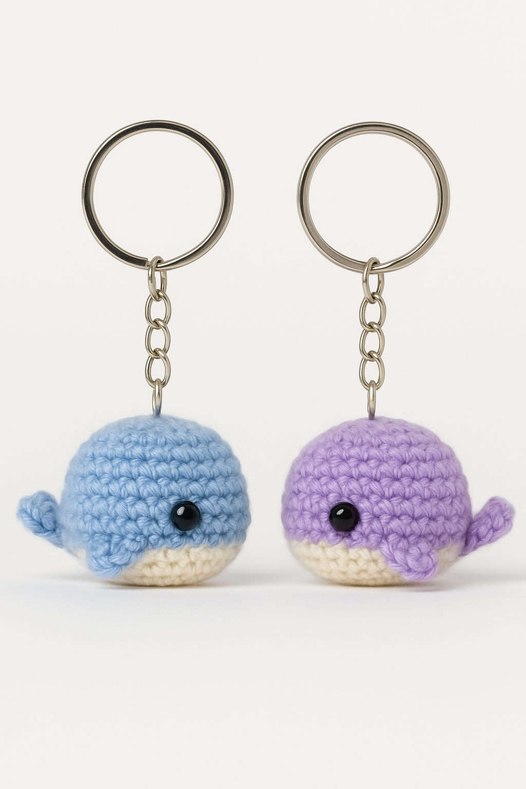 Whale Hugging keychain