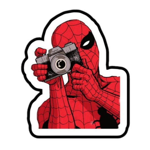 Spider-Man Camera Sticker