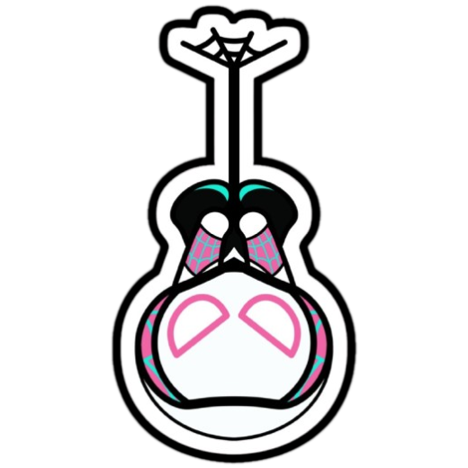 Spider-Gwen Cartoon Hanging Sticker