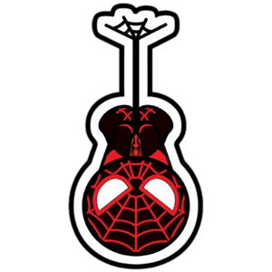 Miles Morales Cartoon Hanging Sticker