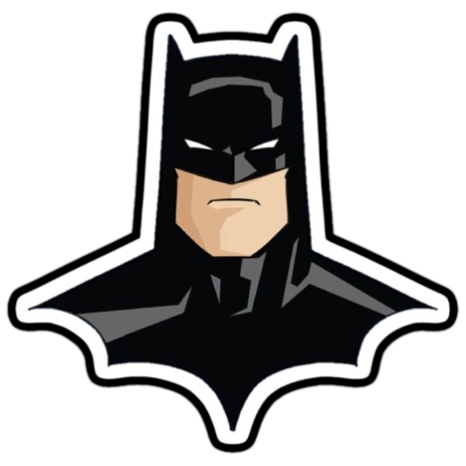 Batman Bust Sticker
