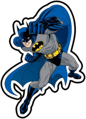 Batman Punching Sticker